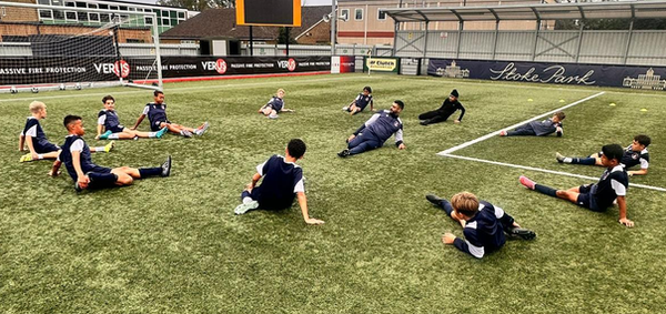 Group Football Coaching Session